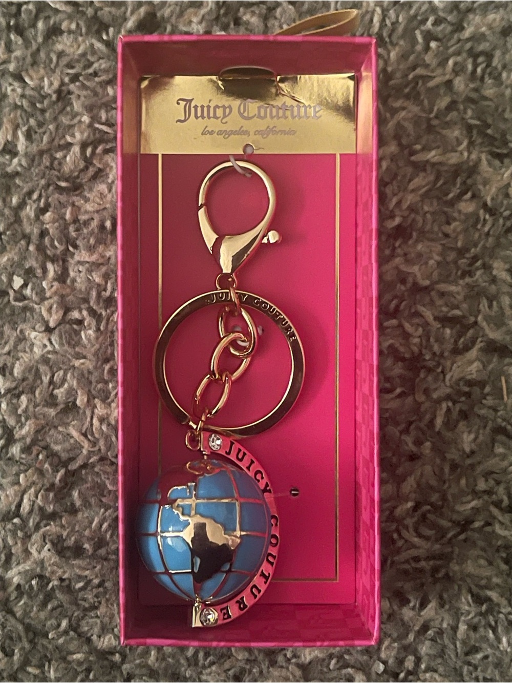 Juicy Couture world traveler bag charm